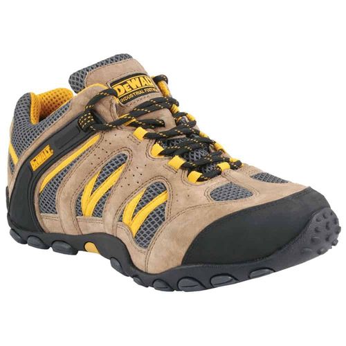 Dewalt PLANE Low Cut Safety Shoes Size 43, Steel Toe, Taupe Suede, SB