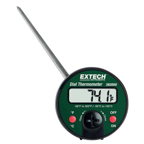Extech Stem Dial Thermometer, 50 to 150°C 392050 Shop