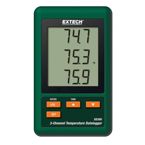Extech 3-Channel Temperature Datalogger, -100 to 1300°C SD200: Shop ...